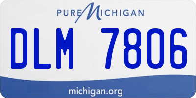 MI license plate DLM7806