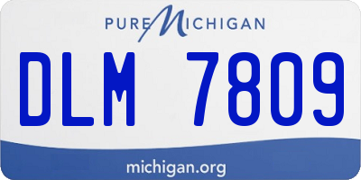 MI license plate DLM7809