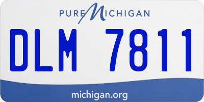 MI license plate DLM7811