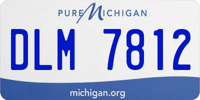 MI license plate DLM7812