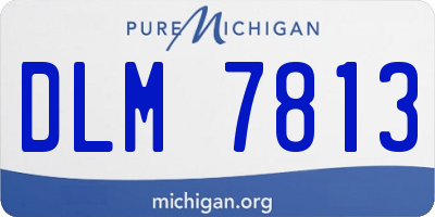 MI license plate DLM7813