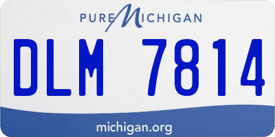 MI license plate DLM7814