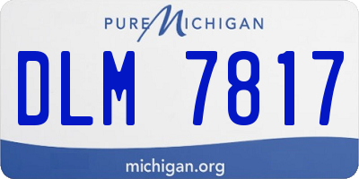 MI license plate DLM7817