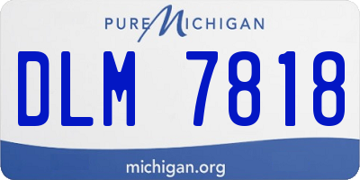 MI license plate DLM7818
