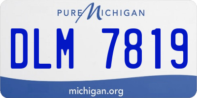 MI license plate DLM7819