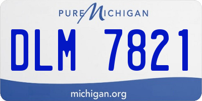 MI license plate DLM7821