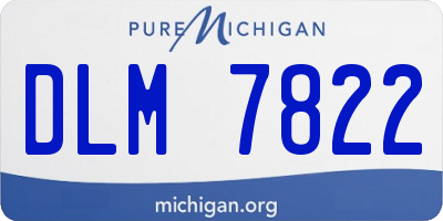 MI license plate DLM7822