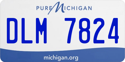 MI license plate DLM7824
