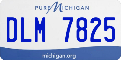 MI license plate DLM7825