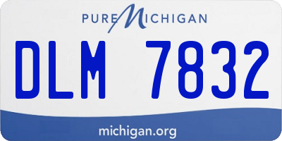 MI license plate DLM7832