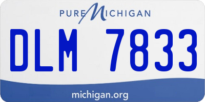 MI license plate DLM7833
