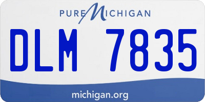 MI license plate DLM7835