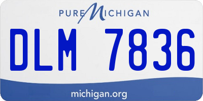 MI license plate DLM7836