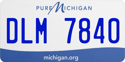 MI license plate DLM7840