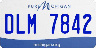 MI license plate DLM7842