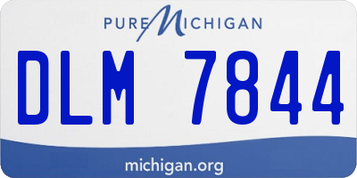 MI license plate DLM7844