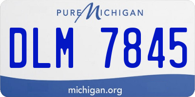 MI license plate DLM7845
