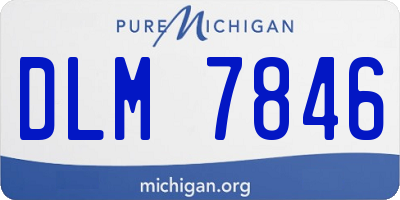 MI license plate DLM7846