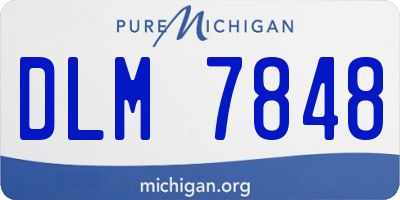 MI license plate DLM7848