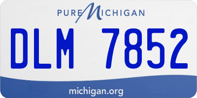 MI license plate DLM7852