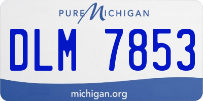 MI license plate DLM7853