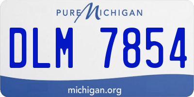 MI license plate DLM7854