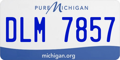 MI license plate DLM7857