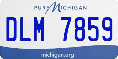 MI license plate DLM7859