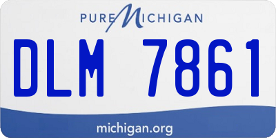 MI license plate DLM7861