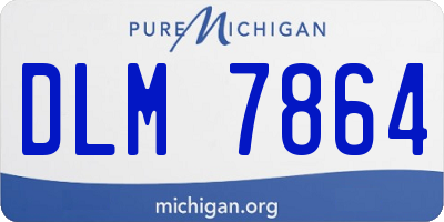 MI license plate DLM7864