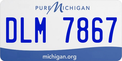 MI license plate DLM7867