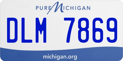 MI license plate DLM7869