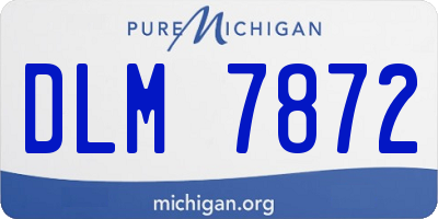 MI license plate DLM7872