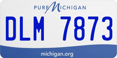 MI license plate DLM7873