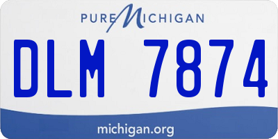 MI license plate DLM7874