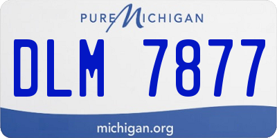 MI license plate DLM7877
