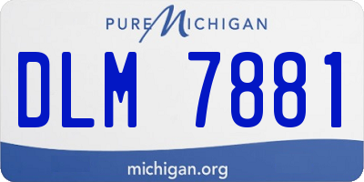 MI license plate DLM7881