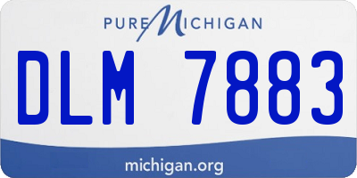 MI license plate DLM7883