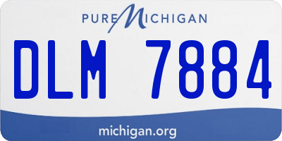 MI license plate DLM7884