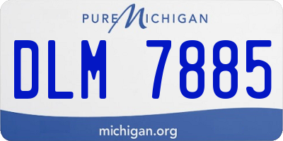 MI license plate DLM7885