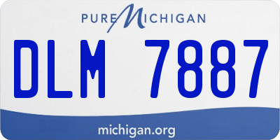 MI license plate DLM7887