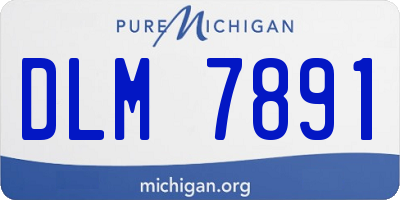 MI license plate DLM7891