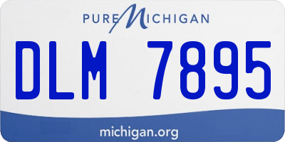 MI license plate DLM7895