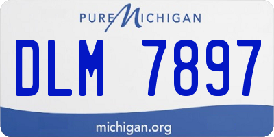 MI license plate DLM7897