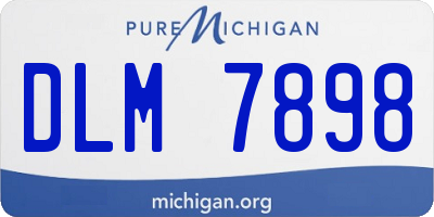 MI license plate DLM7898