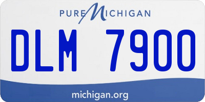 MI license plate DLM7900