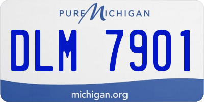 MI license plate DLM7901