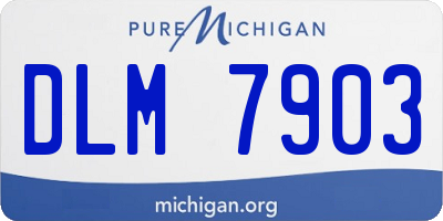 MI license plate DLM7903