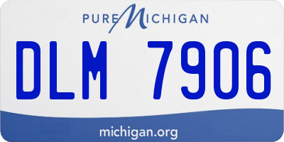 MI license plate DLM7906