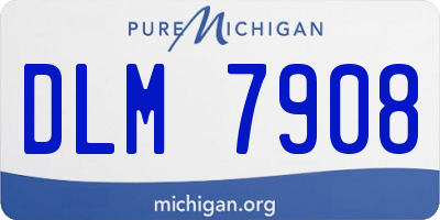 MI license plate DLM7908